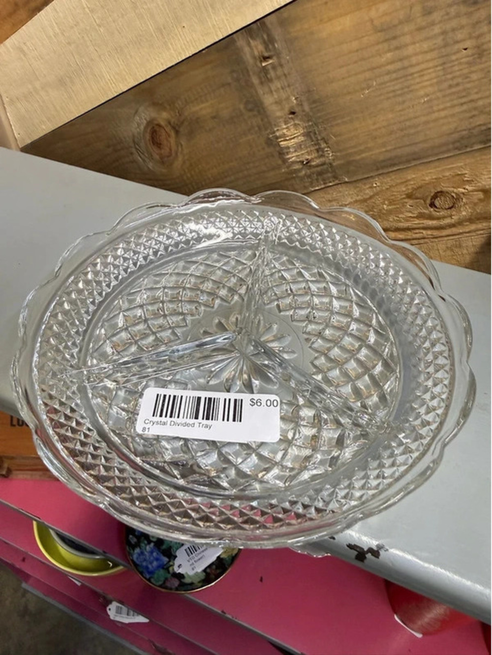 Vintage Anchor Hocking Wexford relish dish